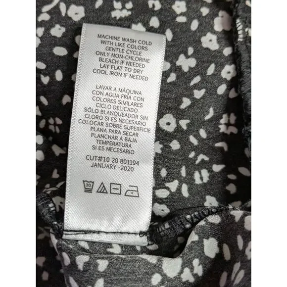 Sweet Baby Jamie Tiered Black Floral Midi Skirt Size XS - Picture 7 of 8